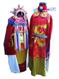 Tang Dynasty Royal Wedding Dress with Crown for Groom