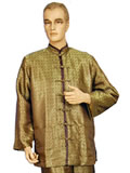 Long-Sleeved Palindrome Mandarin Shirt