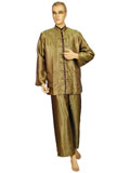 Long-Sleeved Palindrome Mandarin Suit