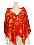 Floral Phoenix Tail Mandarin Shawl