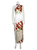 "Bargain Item" - One-Shoulder Rose Cheongsam