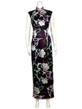 Sleeveless Floral Cheongsam