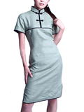 Short-sleeve Short Cheongsam