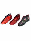 Chinese Lotus Brocade Embroidery Shoes